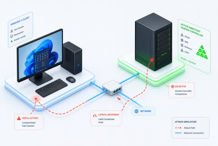 Active Directory i Windows 11 lab